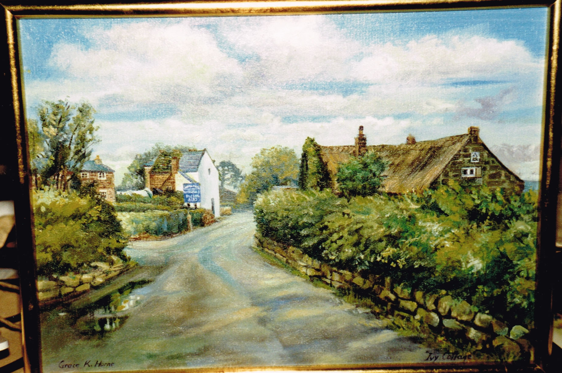 painting of the village